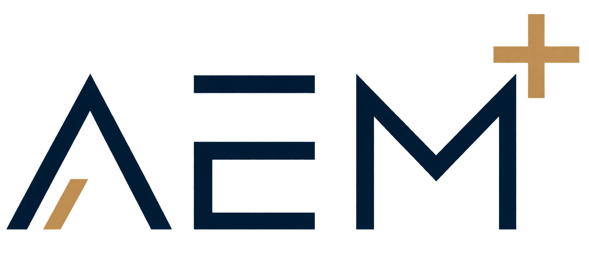 Logo AEM accompagné d’un signe plus